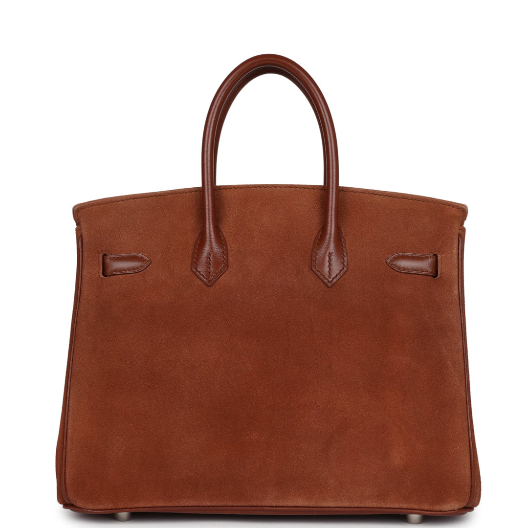 Hermes Birkin 25 Noisette Doblis and Box Palladium Hardware