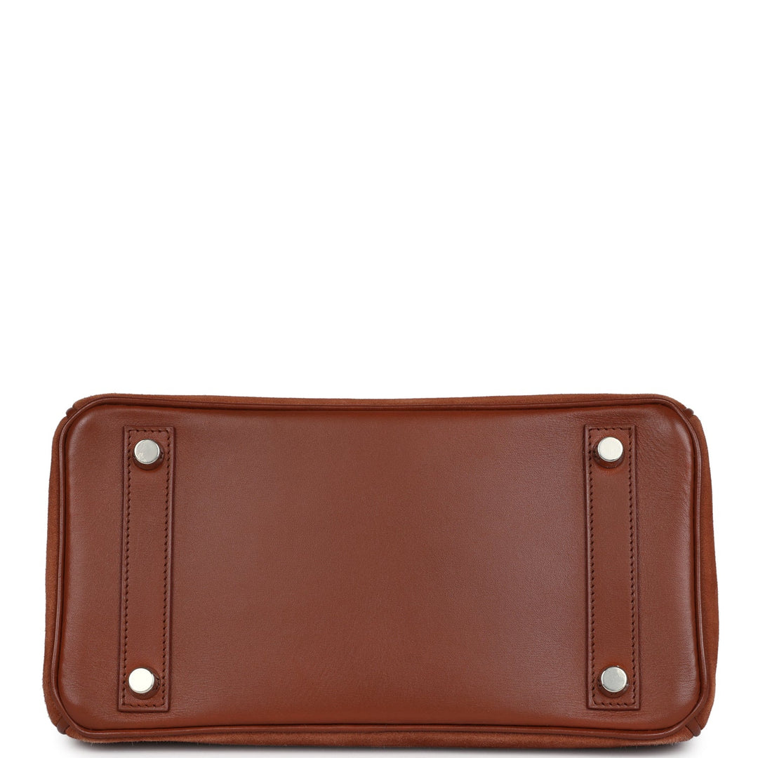 Hermes Birkin 25 Noisette Doblis and Box Palladium Hardware