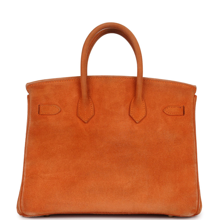New Hermes Birkin 25 Orange Doblis Gold Hardware