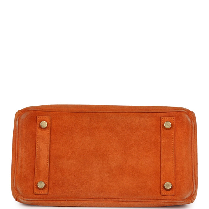New Hermes Birkin 25 Orange Doblis Gold Hardware