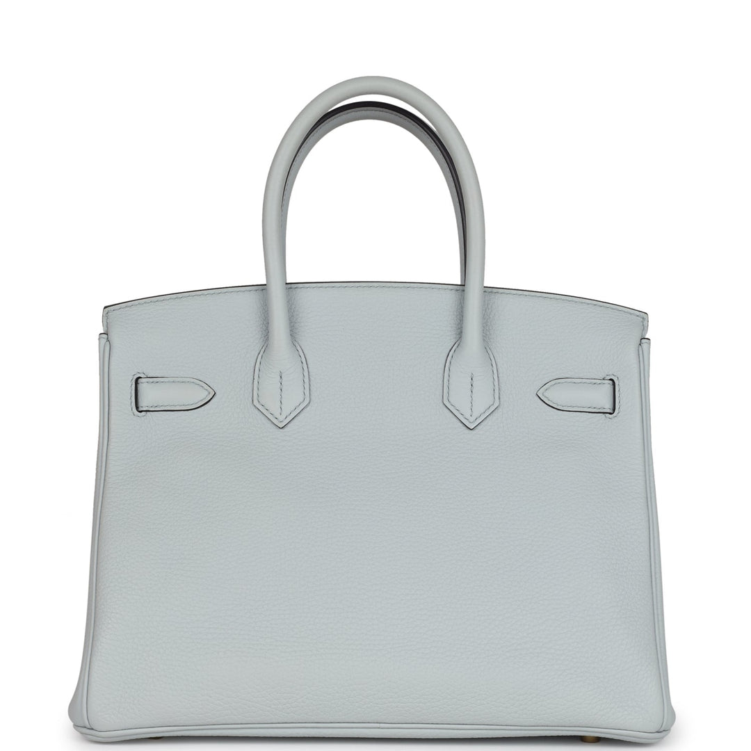 Hermes Birkin 30 Bleu Pale Clemence Gold Hardware