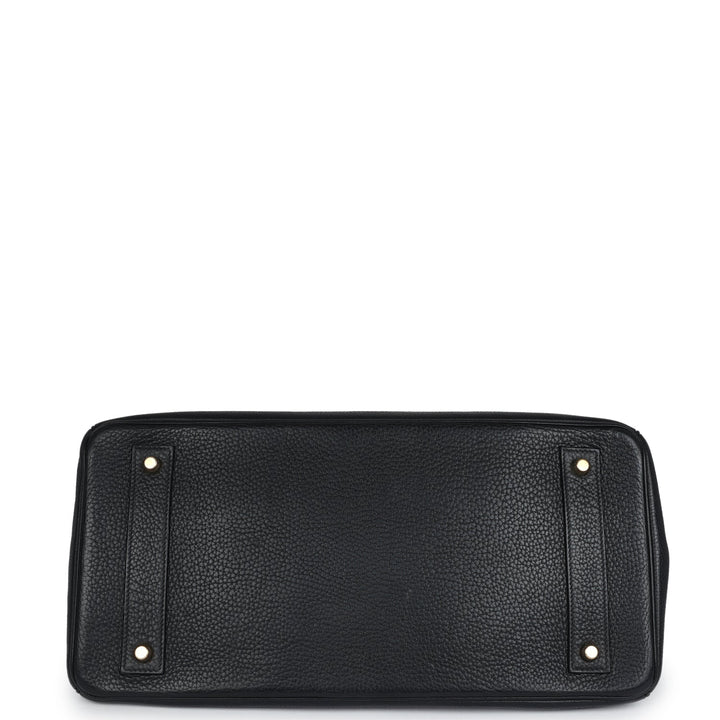 Hermes Shoulder Birkin 42 JPG Black Clemence Gold Hardware