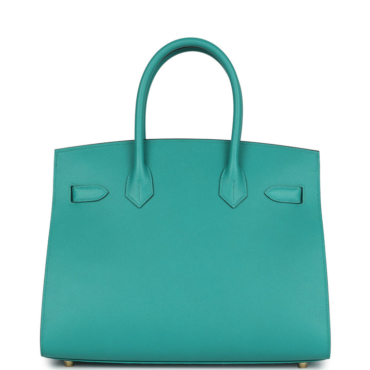 Hermes Birkin Sellier 30 Vert Verone Madame Gold Hardware