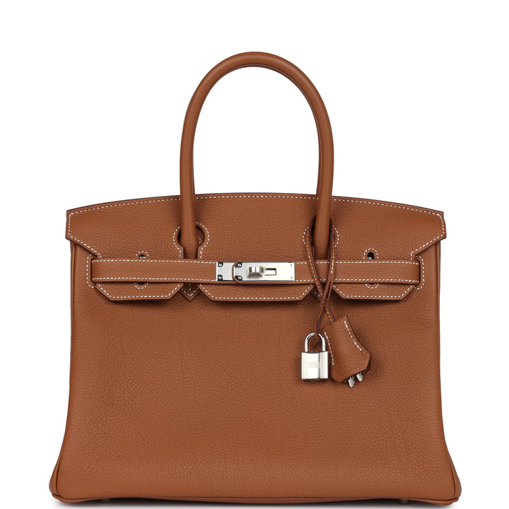 Hermes Birkin 30 Gold Togo Palladium Hardware
