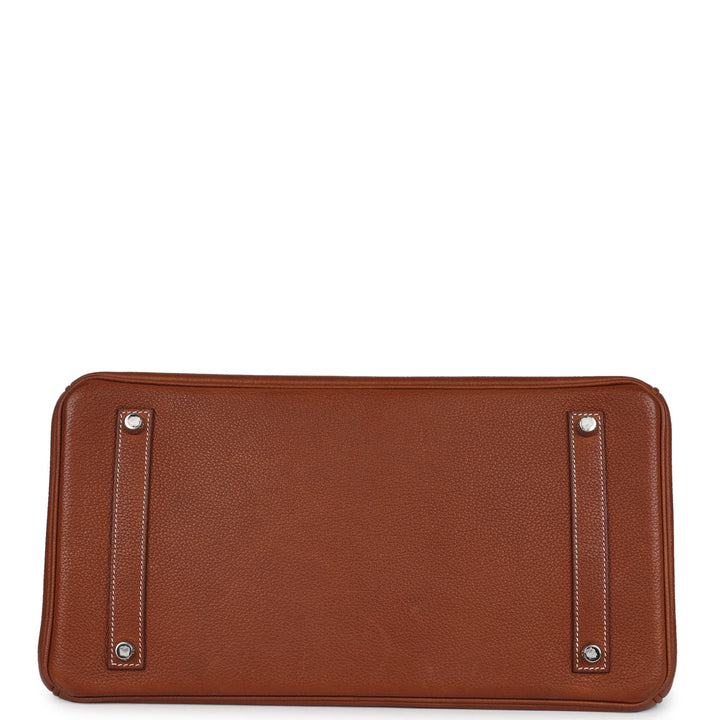 Hermes Birkin 35 Fauve Barenia Faubourg Palladium Hardware