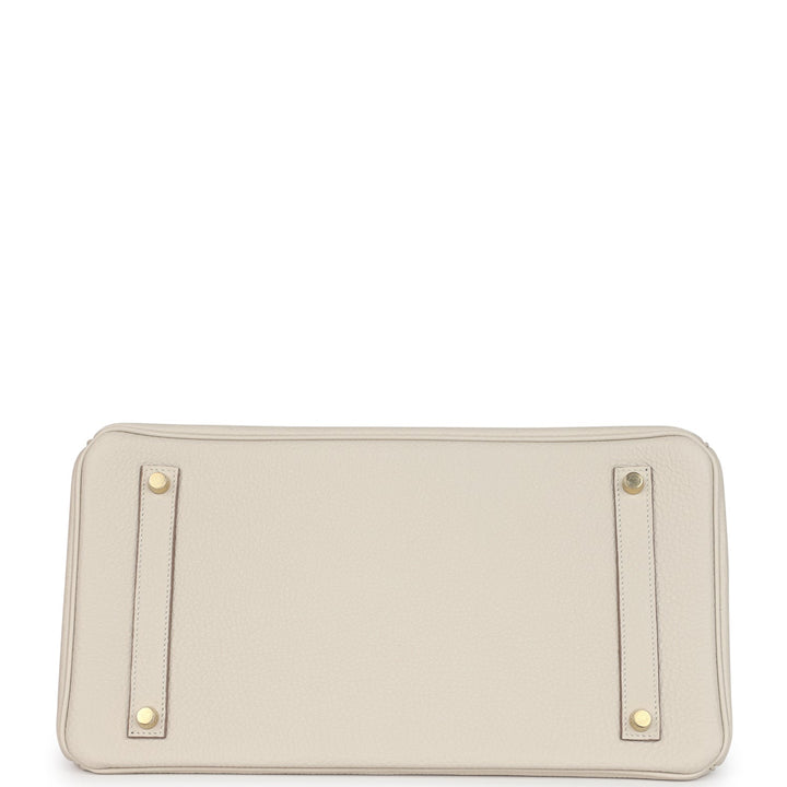 Hermes Birkin 35 Craie Togo Gold Hardware