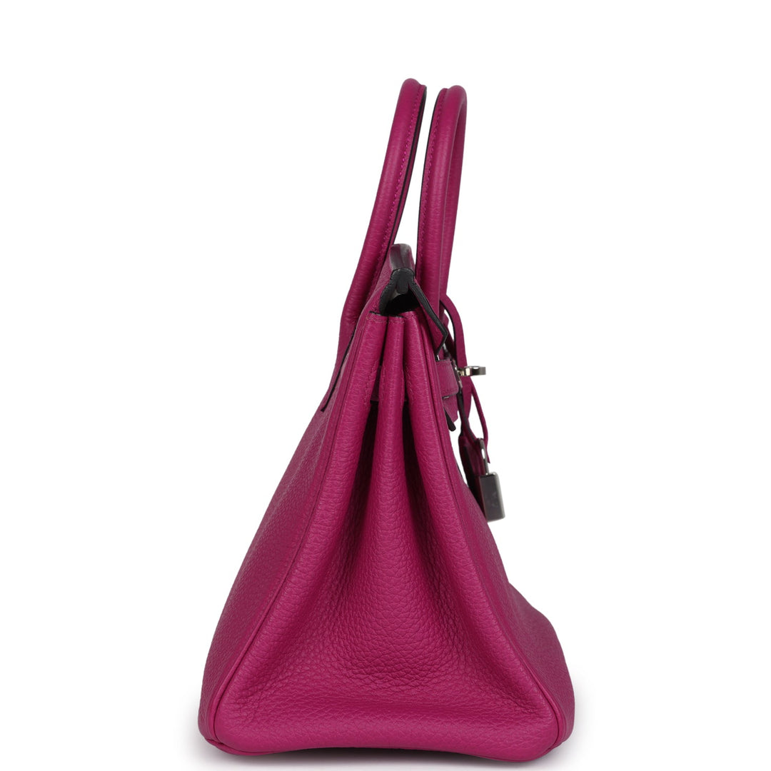 Hermes Birkin 25 Rose Pourpre Togo Palladium Hardware