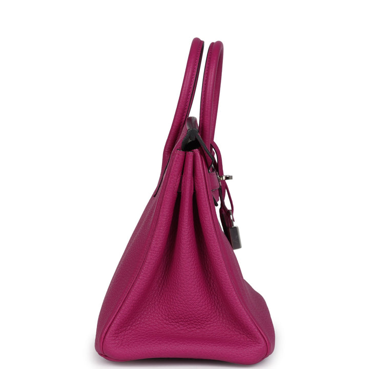 Hermes Birkin 25 Rose Pourpre Togo Palladium Hardware