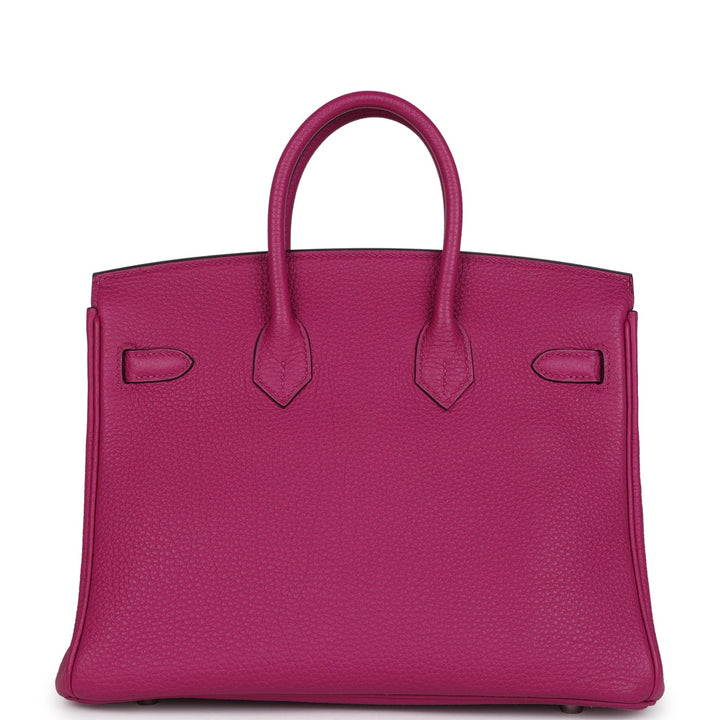 Hermes Birkin 25 Rose Pourpre Togo Palladium Hardware
