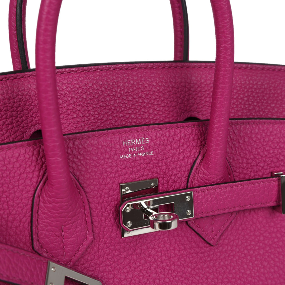 Hermes Birkin 25 Rose Pourpre Togo Palladium Hardware