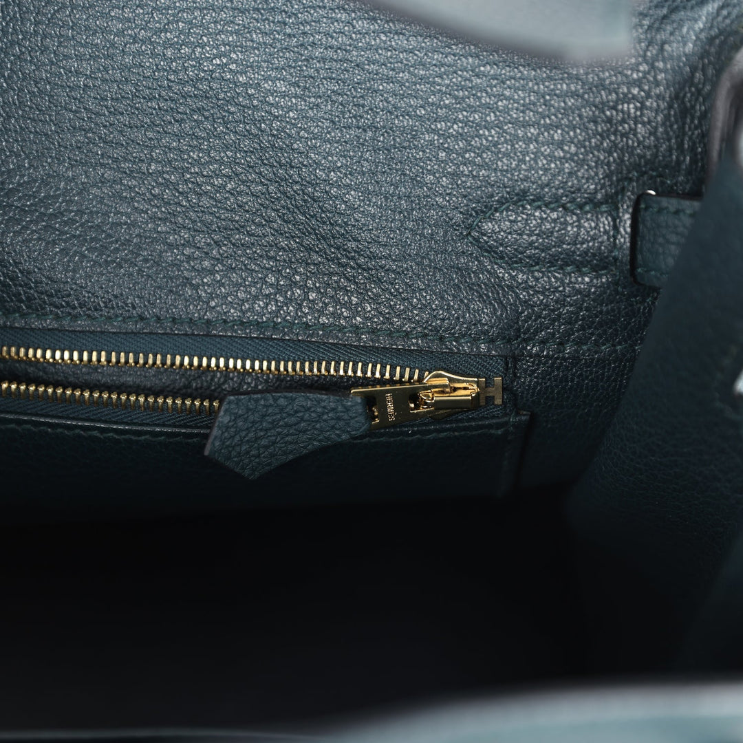Hermes Birkin 25 Vert Cypress Gold Hardware