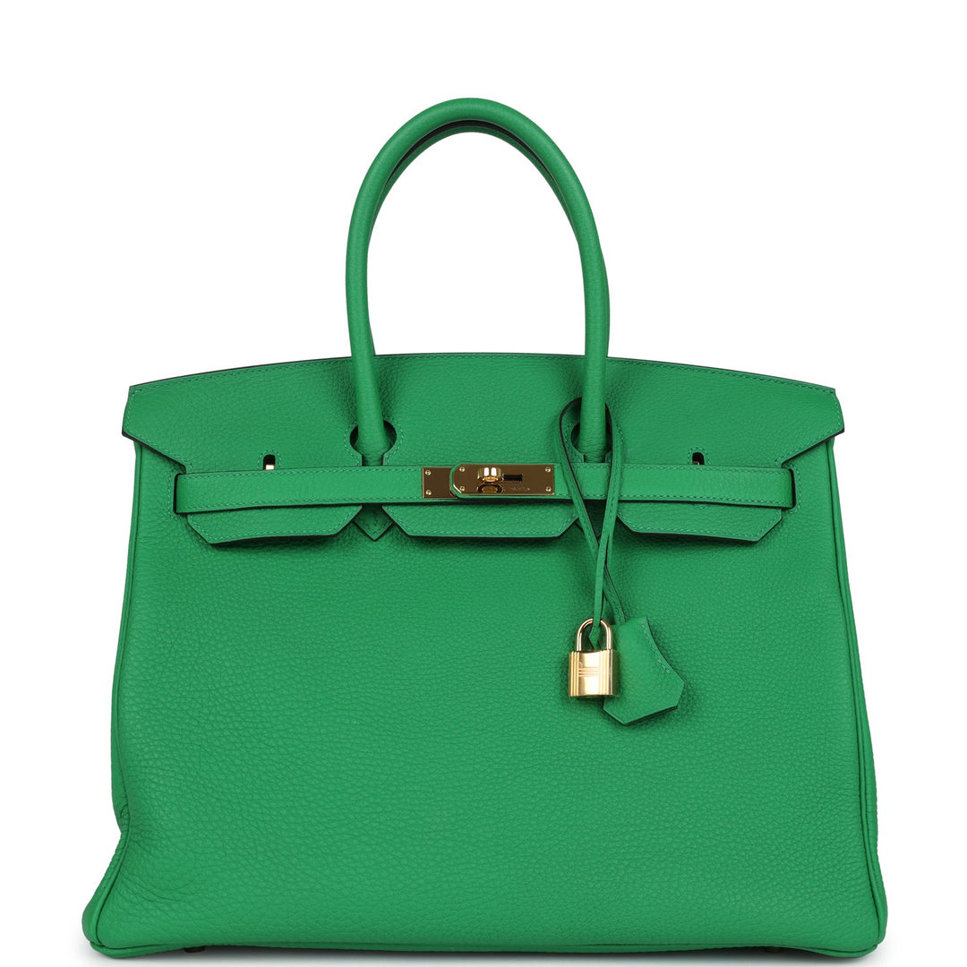 Hermes Birkin 35 Bambou Togo Gold Hardware