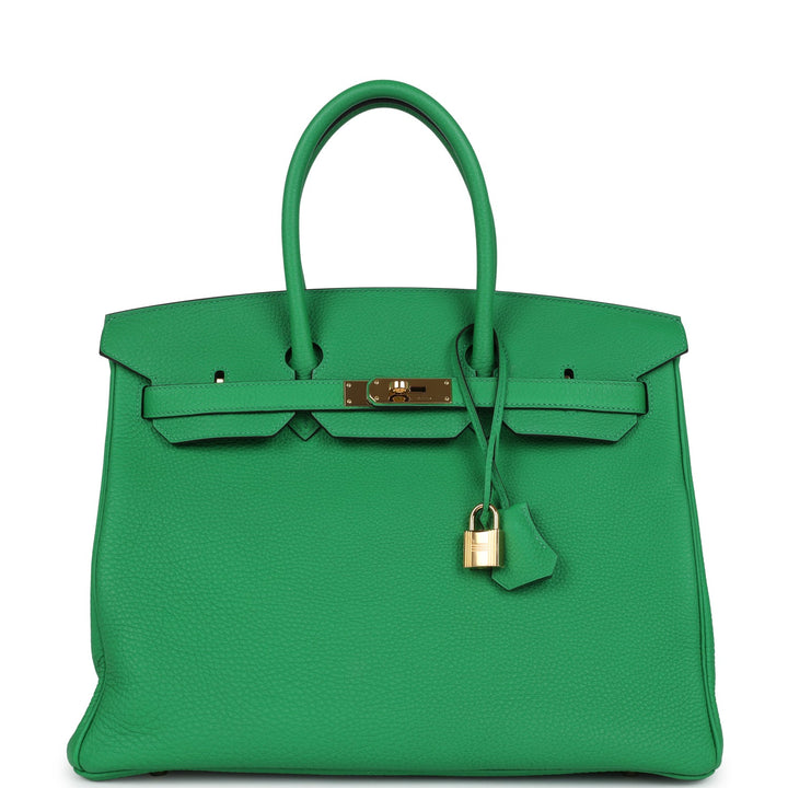 Hermes Birkin 35 Bambou Togo Gold Hardware