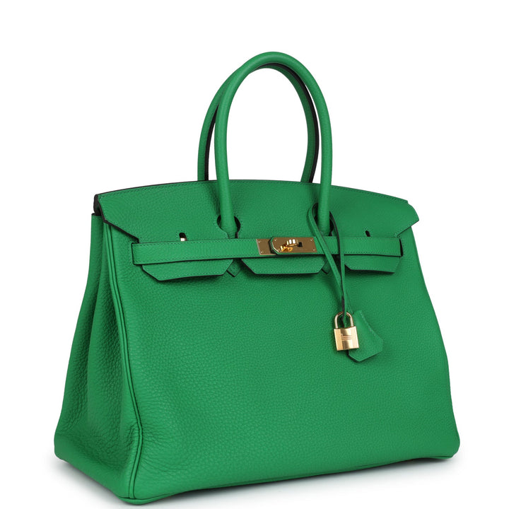 Hermes Birkin 35 Bambou Togo Gold Hardware