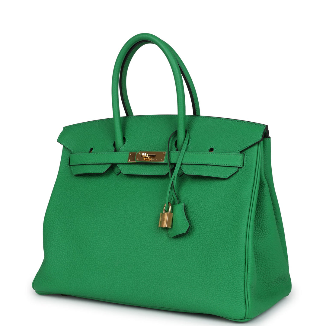 Hermes Birkin 35 Bambou Togo Gold Hardware