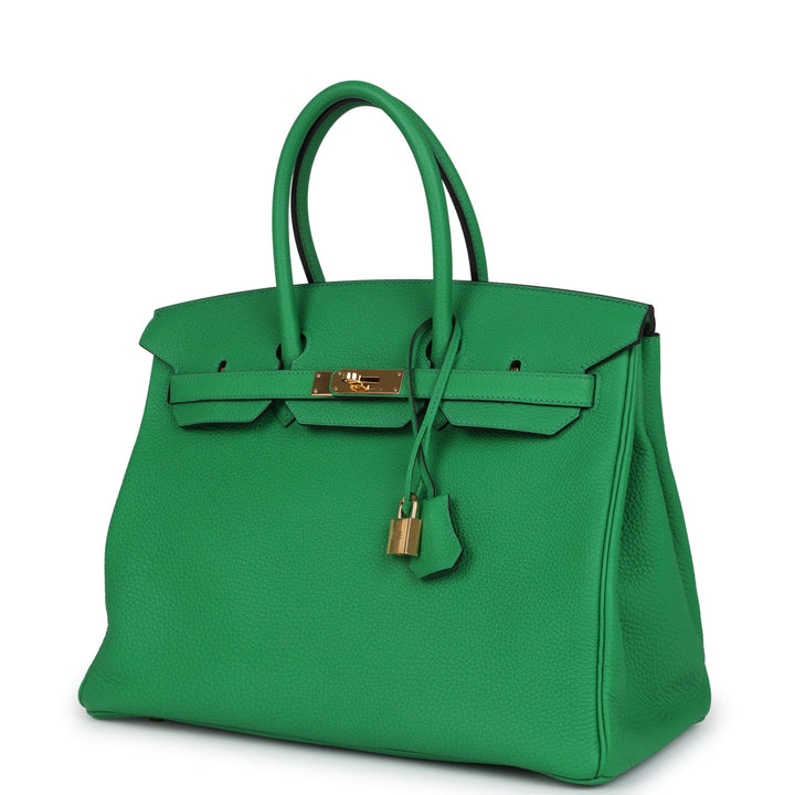 Hermes Birkin 35 Bambou Togo Gold Hardware