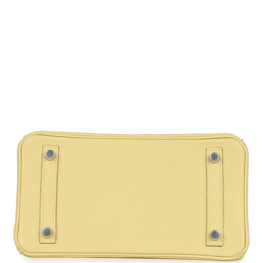 Hermes Birkin 25 Jaune Poussin Togo Palladium Hardware