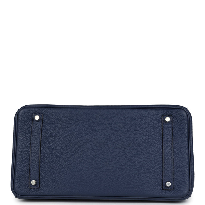 Hermes Birkin 35 Bleu De Malte Verso Togo Palladium Hardware
