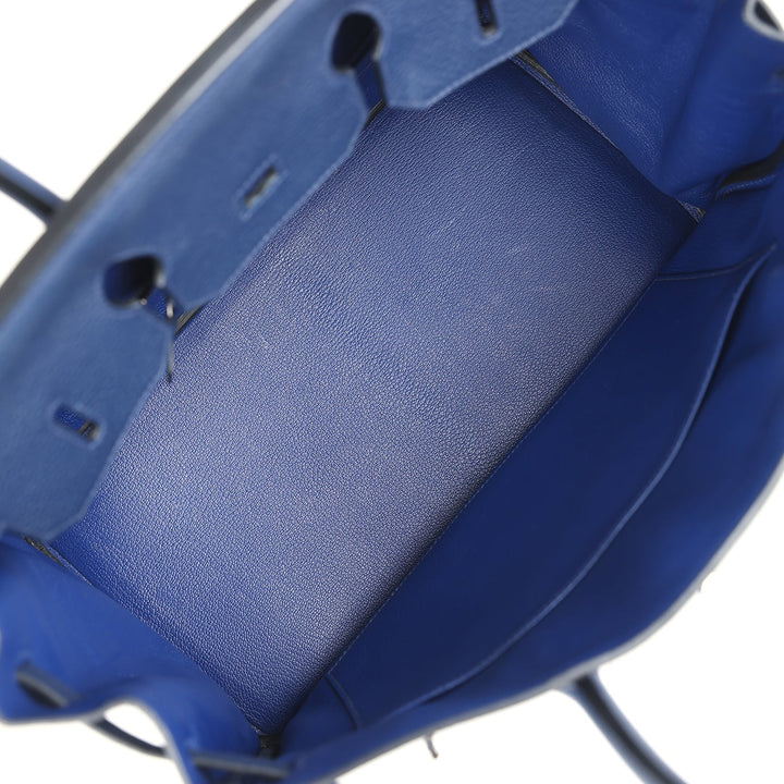 Hermes Birkin 35 Bleu De Malte Verso Togo Palladium Hardware