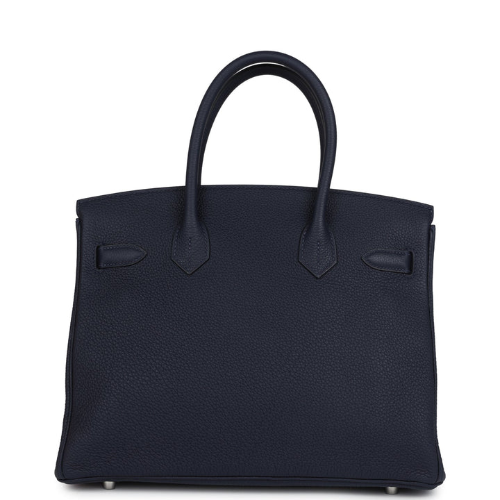 Hermes Birkin 30 Bleu Nuit Togo Palladium Hardware