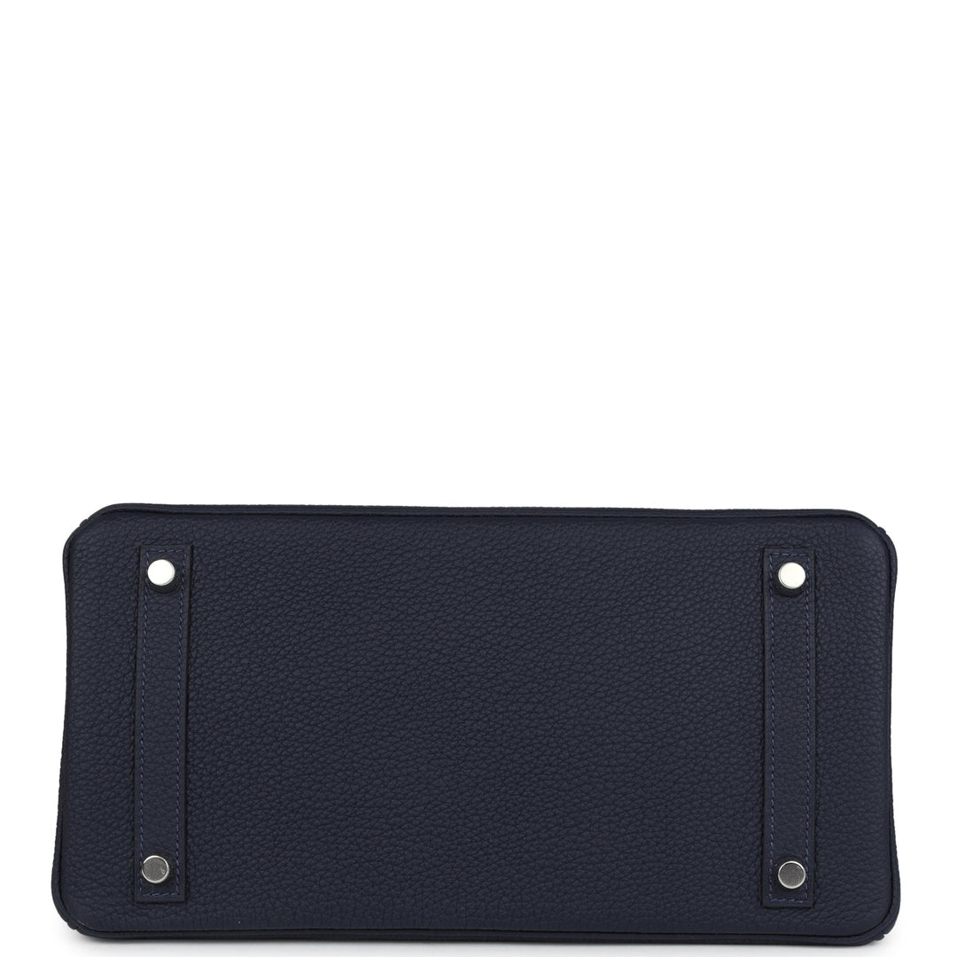Hermes Birkin 30 Bleu Nuit Togo Palladium Hardware