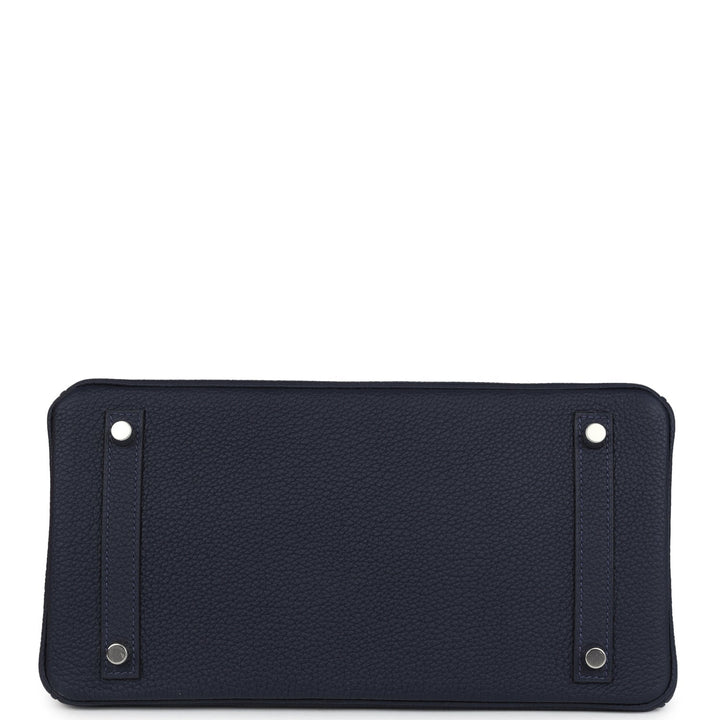 Hermes Birkin 30 Bleu Nuit Togo Palladium Hardware