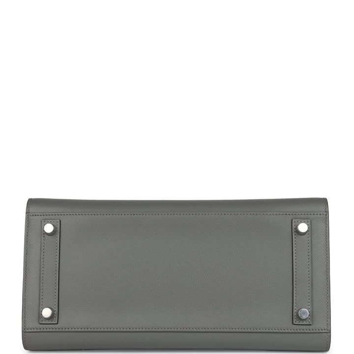 Hermes Birkin Sellier 30 Gris Meyer Madame Palladium Hardware