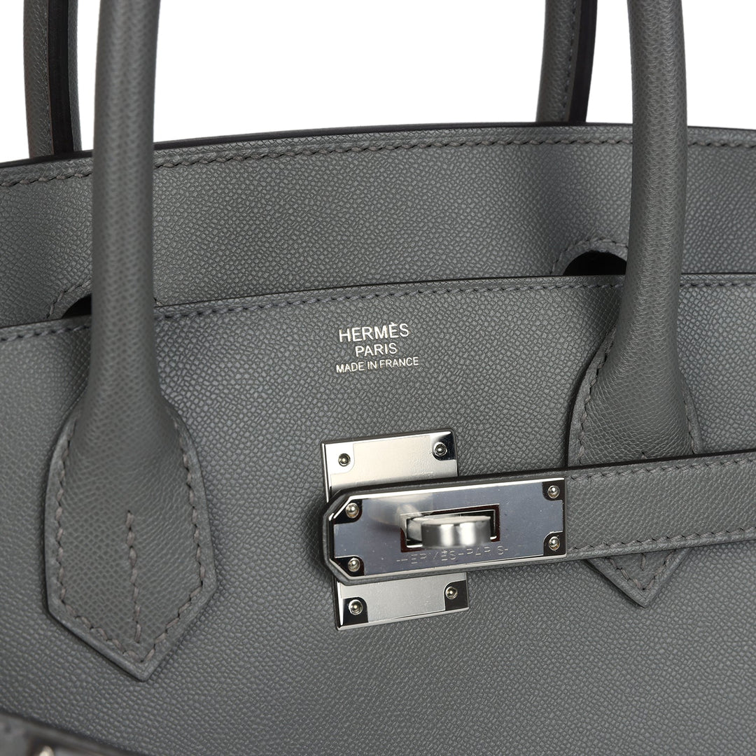 Hermes Birkin Sellier 30 Gris Meyer Madame Palladium Hardware