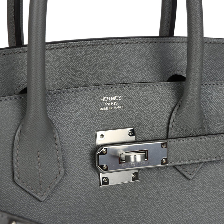 Hermes Birkin Sellier 30 Gris Meyer Madame Palladium Hardware
