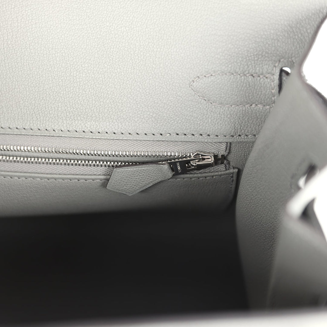 Hermes Birkin Sellier 30 Gris Meyer Madame Palladium Hardware