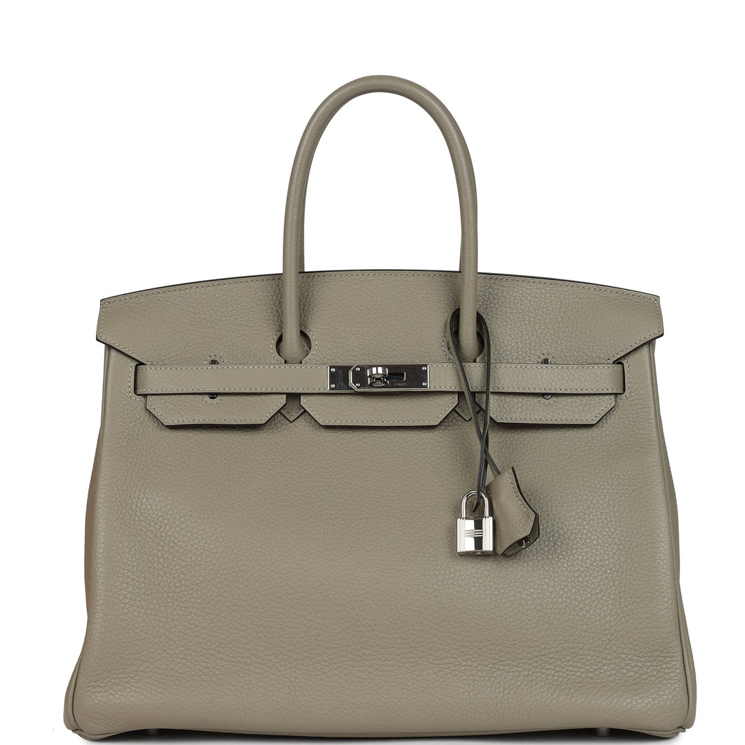 Hermes Birkin 35 Sauge Togo Palladium Hardware