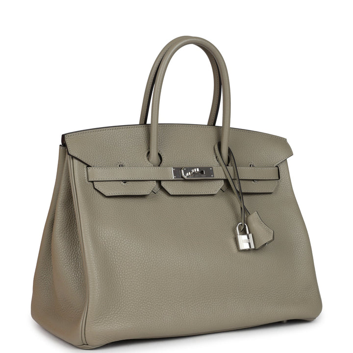 Hermes Birkin 35 Sauge Togo Palladium Hardware