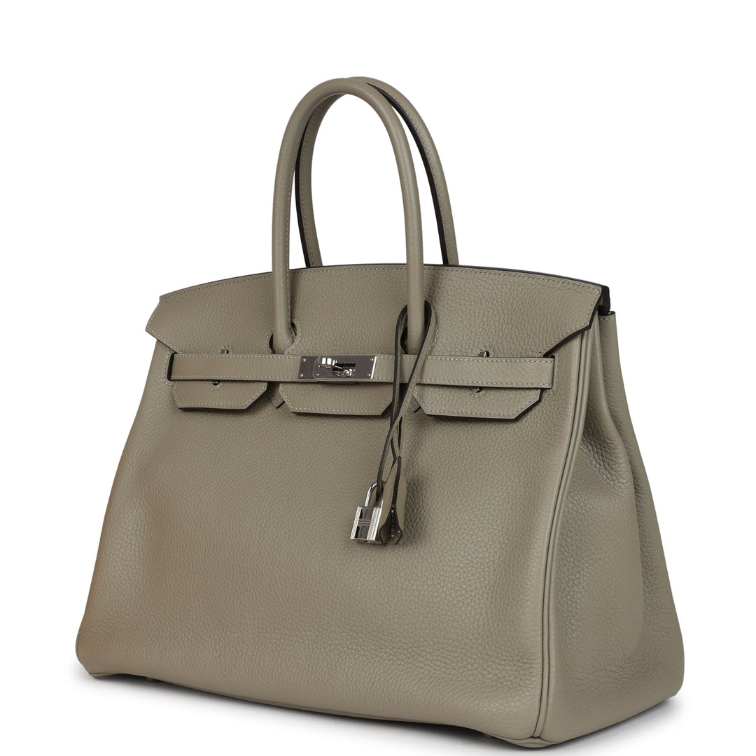 Hermes Birkin 35 Sauge Togo Palladium Hardware