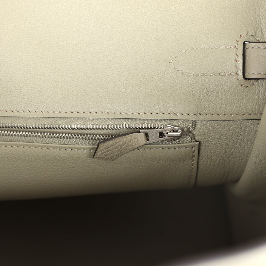 Hermes Birkin 35 Sauge Togo Palladium Hardware