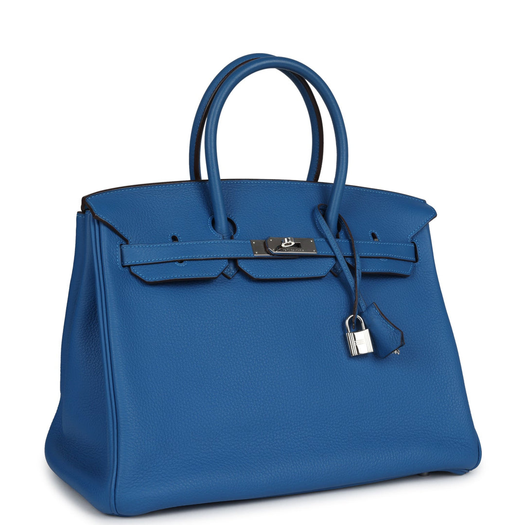 Hermes Birkin 35 Mykonos Togo Palladium Hardware