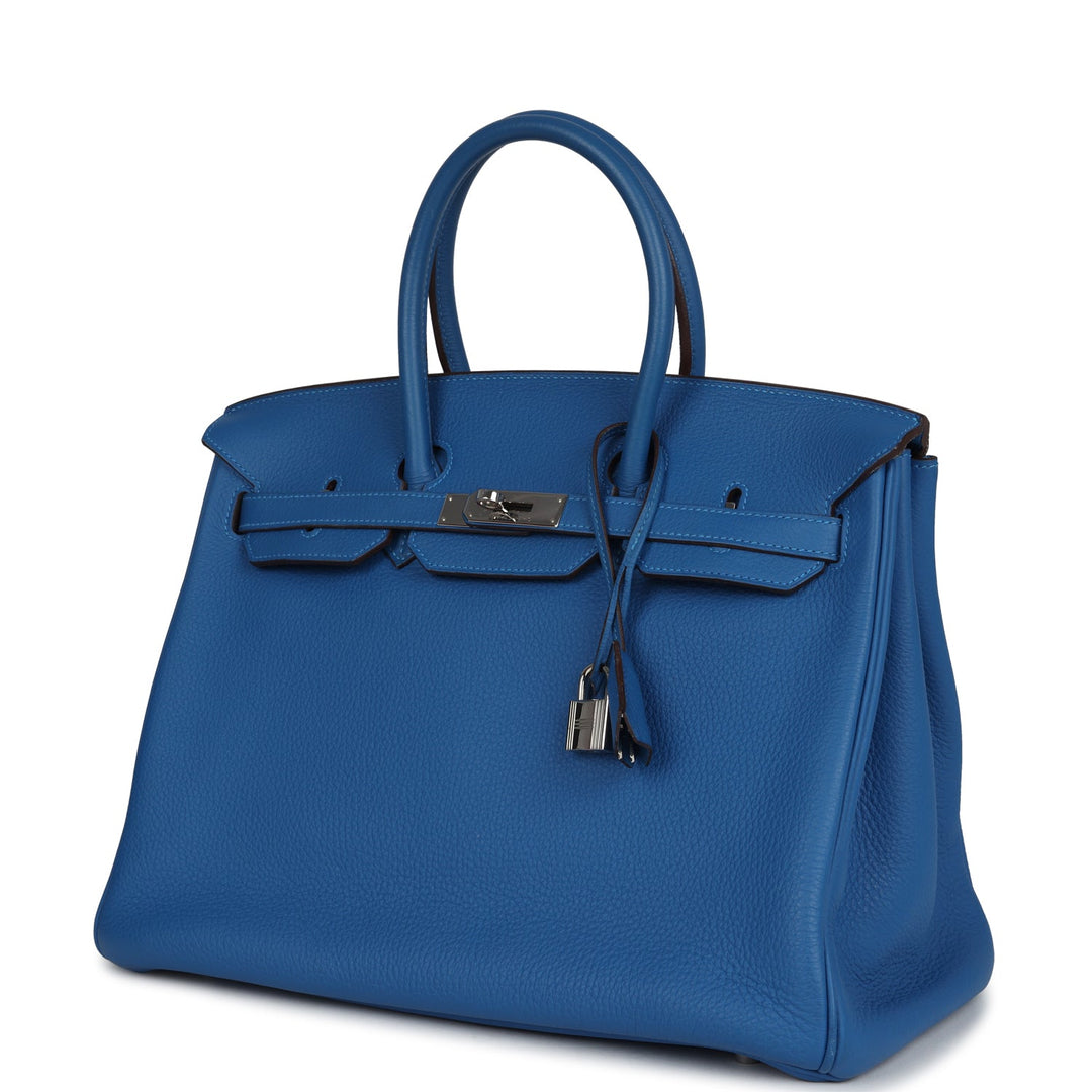 Hermes Birkin 35 Mykonos Togo Palladium Hardware