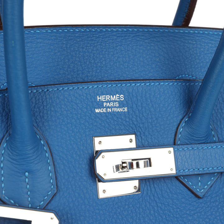 Hermes Birkin 35 Mykonos Togo Palladium Hardware
