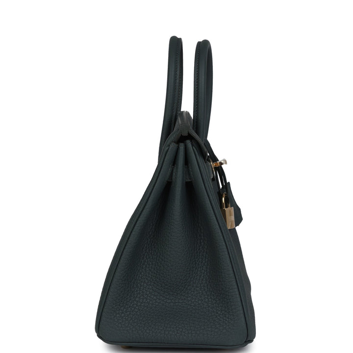 Hermes Birkin 25 Vert Mangrove Togo Permabrass Hardware