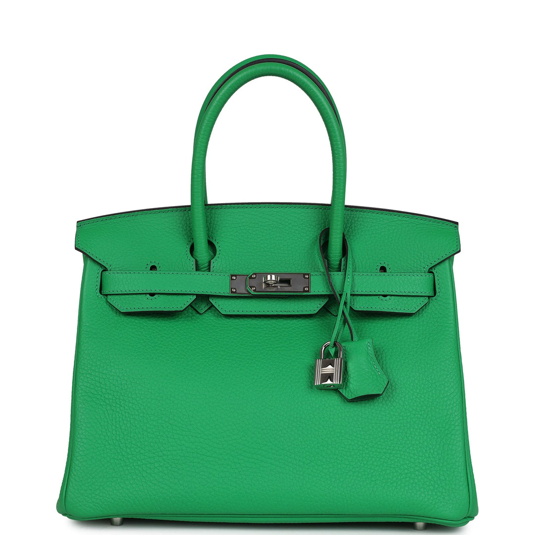 Hermes Birkin 30 Bambou Clemence Palladium Hardware