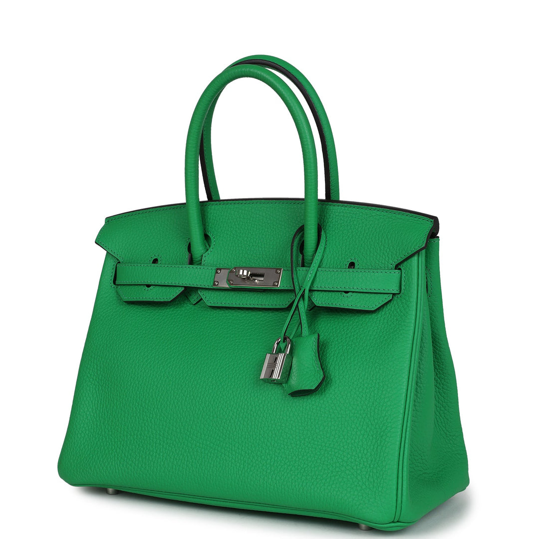 Hermes Birkin 30 Bambou Clemence Palladium Hardware