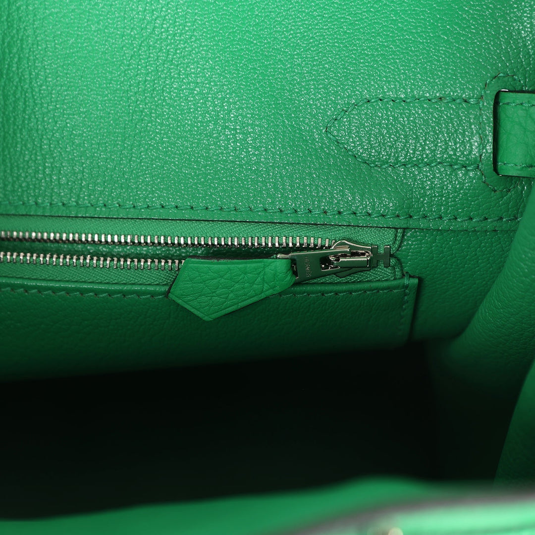 Hermes Birkin 30 Bambou Clemence Palladium Hardware