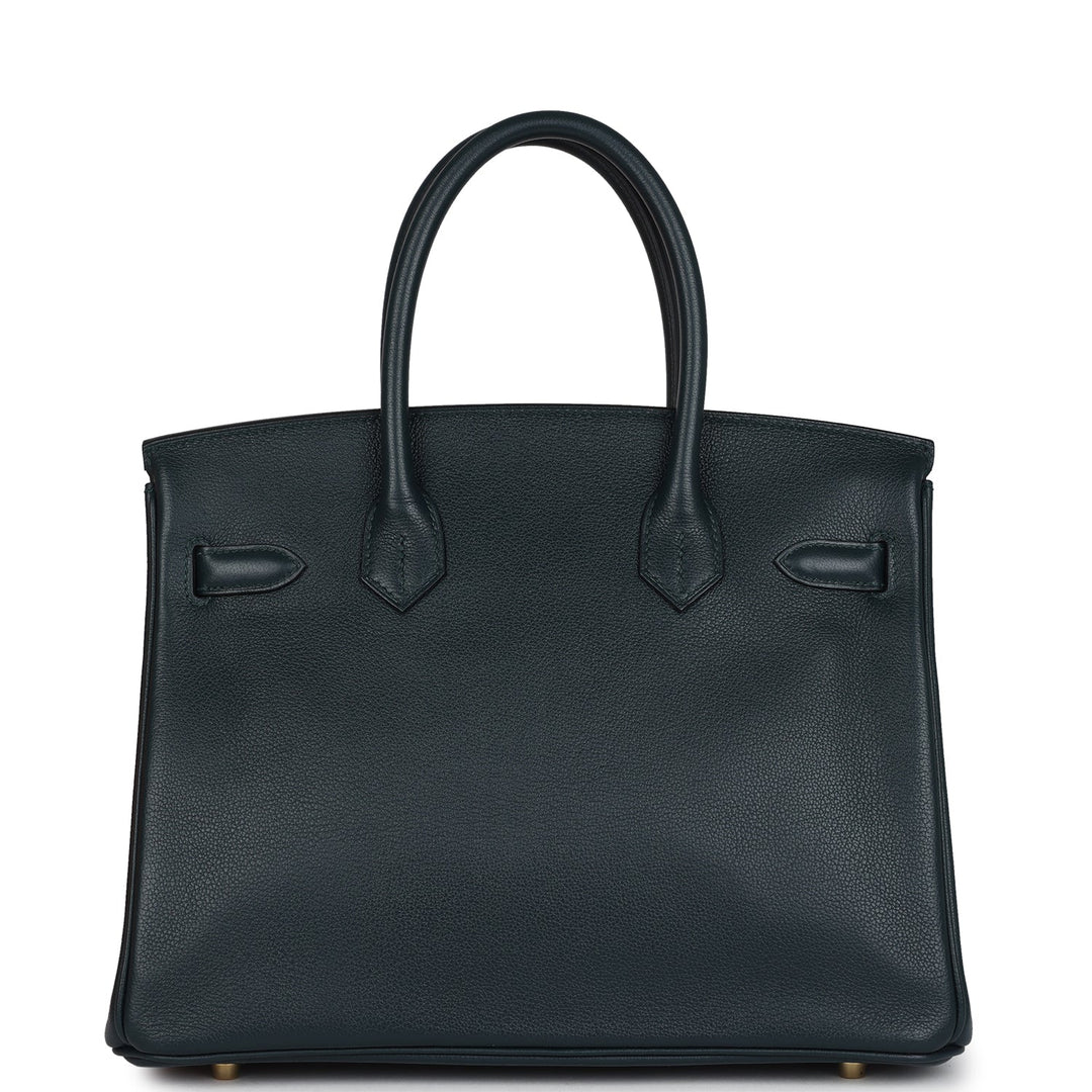 Hermes Birkin 30 Vert Cypres Taurillon Novillo Gold Hardware
