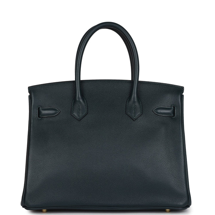 Hermes Birkin 30 Vert Cypres Taurillon Novillo Gold Hardware