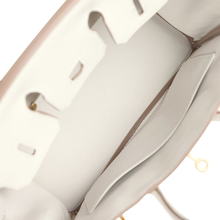 Hermes Birkin 25 Gris Pale Togo Gold Hardware