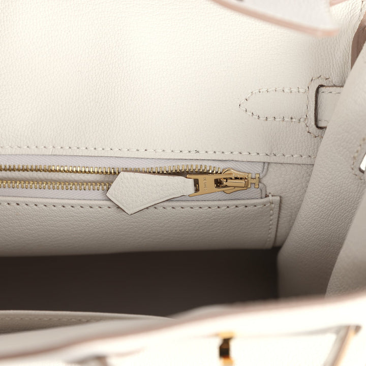 Hermes Birkin 25 Gris Pale Togo Gold Hardware
