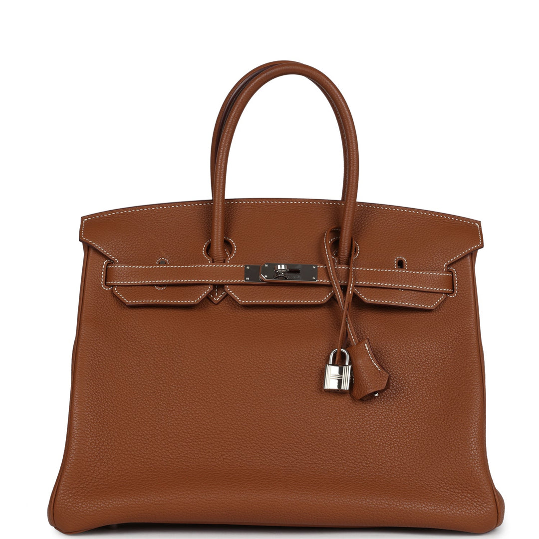 Hermes Birkin 35 Gold Togo Palladium Hardware