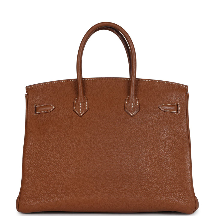 Hermes Birkin 35 Gold Togo Palladium Hardware