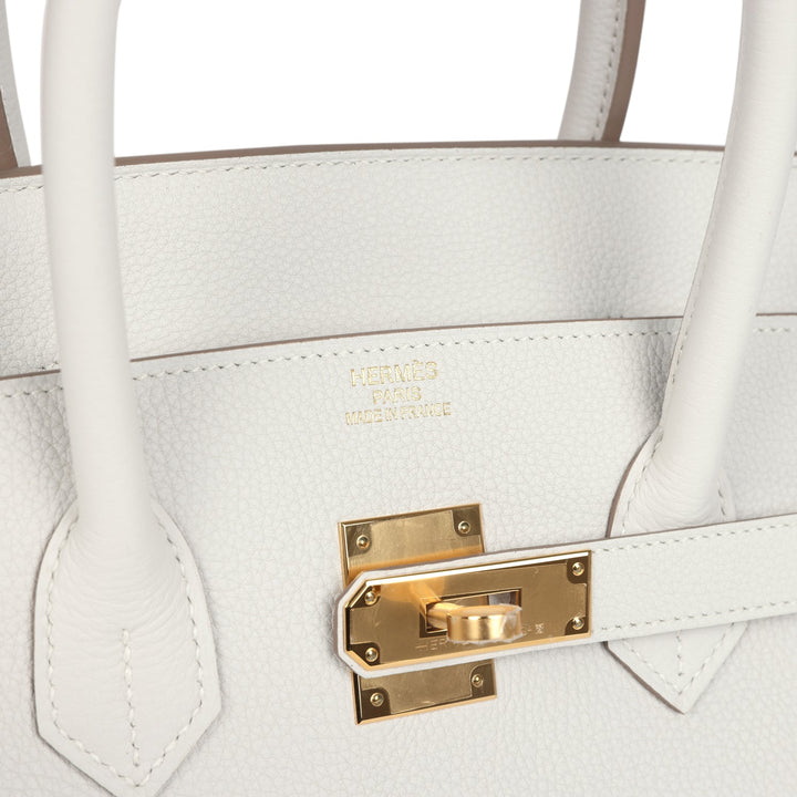 Hermes Birkin 35 Gris Pale Togo Gold Hardware