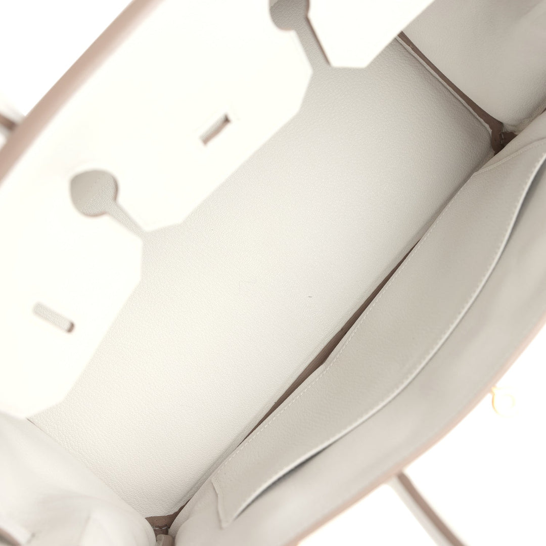 Hermes Birkin 35 Gris Pale Togo Gold Hardware
