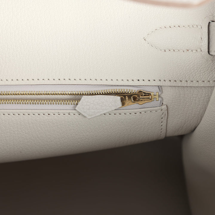 Hermes Birkin 35 Gris Pale Togo Gold Hardware